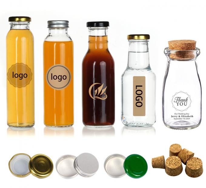 Durchsichtige Flaschen mit Glassaft 2 Oz 300 ml für Softdrinks 3