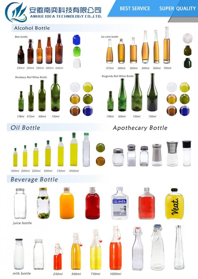 250 ml 500 ml leere Flasche mit Schraubkappe 4
