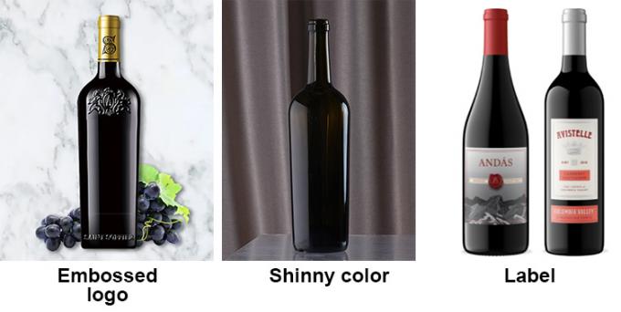 Flasche aus Farbigem Glas 500 ml 700 ml 750 ml 1500 ml 7