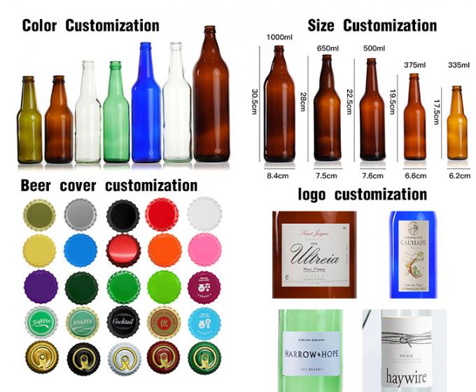 Gläserne Bierflaschen für die Zubereitung von Brauereien 5