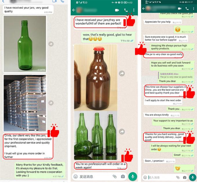 Gläserne Bierflaschen für die Zubereitung von Brauereien 9
