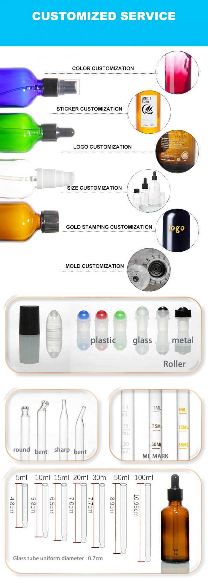 10 ml 30 ml 50 ml Glas-Tropffflaschen Bernstein Tinkturflaschen 3