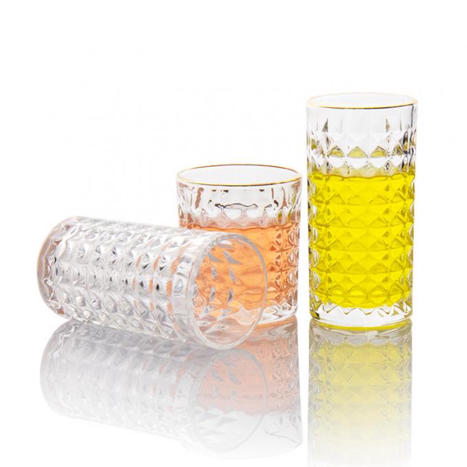 350 ml Hobnail Bulk Stammlose Weingläser Becher zum Saftbiertrinken 0