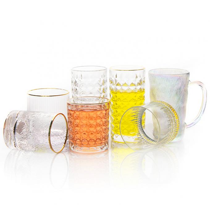 350 ml Hobnail Bulk Stammlose Weingläser Becher zum Saftbiertrinken 2