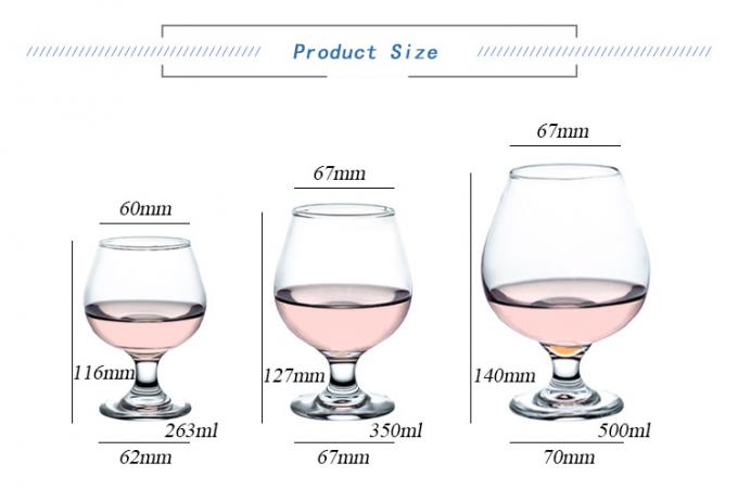 Kurzer Stamm Cognac Brandy Glas Kristall Tasse Becher Bleifrei ODM 0