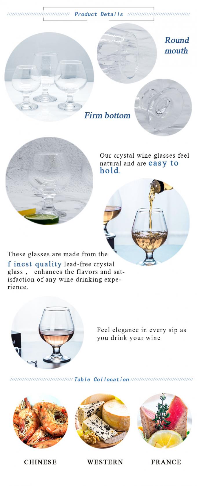 Dampfte Brandy-Glas-Kristallbecher Schnüffler 1