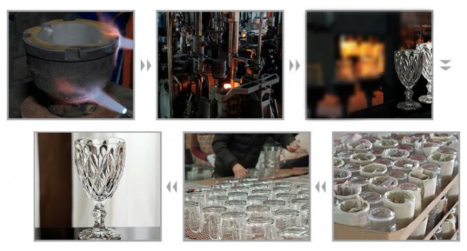 Aufgestellte Rotwein-Glas-Gläser Glasware Grau ODM 7