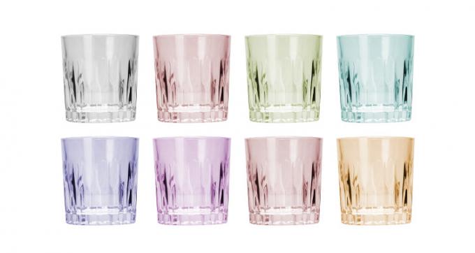 Wein ohne Stamm mit Rippen Highball Glas Champagner Whisky Tassen für Bar 3