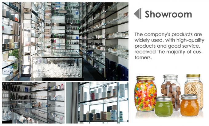 Custom Luxus 16oz Runder Klarglasglas mit Deckel Speicher Glas Mason Jar 7