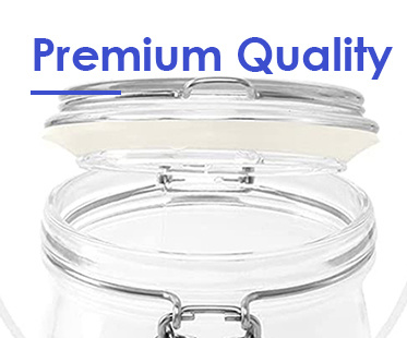 Hochwertiges Großhandel 150 ml 200 ml 250 ml Runder Glasfach für Honigmarmelade Gurken mit hohem Deckel 3