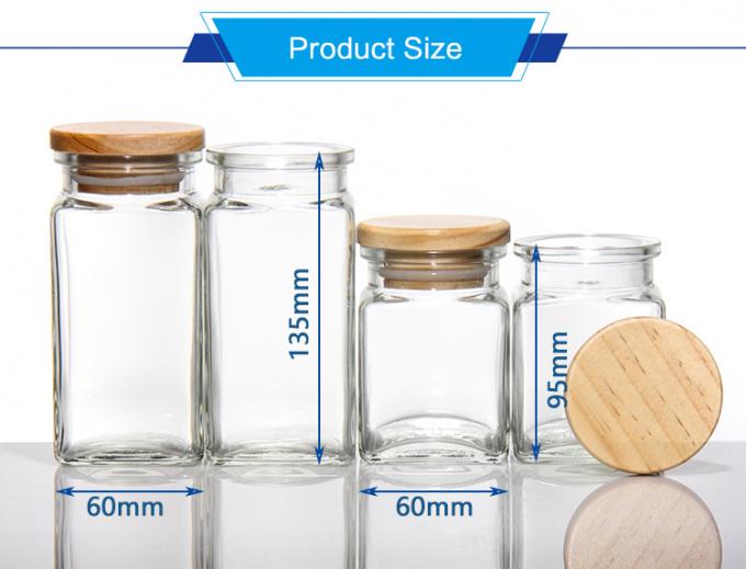 100 ml leere Glaskaffeegläser Kanister für Kekse Zucker Tee Pudding Honig 1