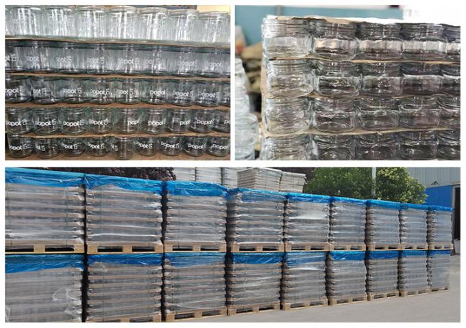 Maßgeschneiderte Form 250 ml 300 ml 400 ml 500 ml Hexagonal Form Glas Honiggläser 10