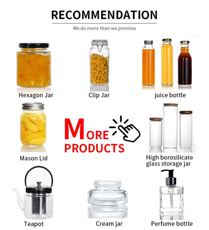 Leere Gefrierglasgefäße Speisekammerbehälter 50 ml Klarquadrat 5