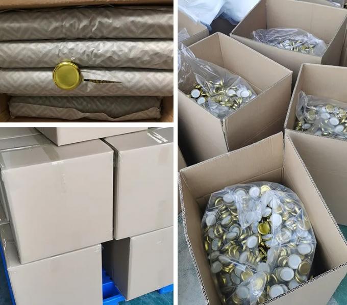 Warm verkaufen 82mm Verpackung Glas Drehen Sie ab Lug Cap Metall Lug Cap für Milchflasche 17