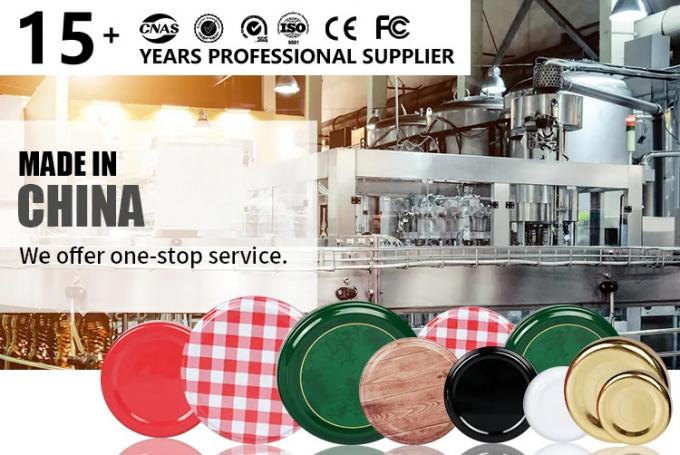 Billiger Preis 43mm 48mm 53mm 58mm 63mm Glas Honigkrug Metall Top Zinnplatte Lug Kappe 0