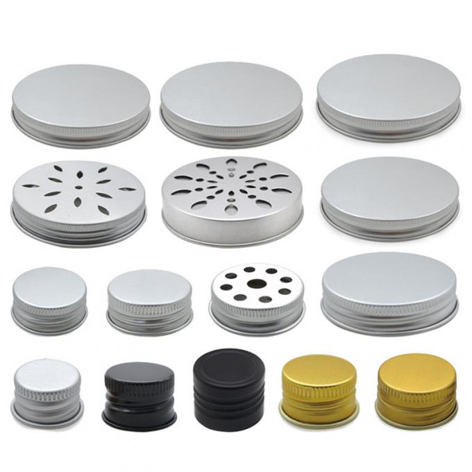 Metall-Soda-Flaschenverschlüsse mit Gewinde Glas-Milchflaschenverschlüsse Aluminium 13mm-104mm 0