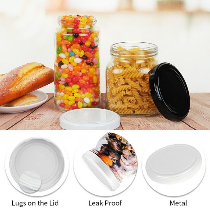 Recyceltes Blechdosen-Lug Plastikglaskappe Schraube 100mm 110mm ODM 1