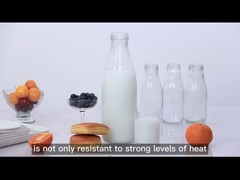 Hochwertige 250ml 300ml 500ml 750ml 1L Glas Sauce Jar mit Metalldeckel mit Plastikdeckel