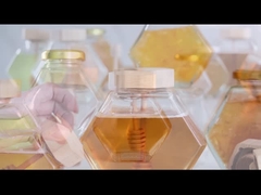 100 ml 220 ml hexagonale Glasgläser mit Deckel