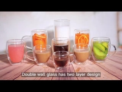 Großhandelspreis Doppelwandglasflasche