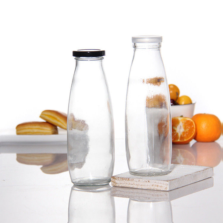 Hochwertige 250ml 300ml 500ml 750ml 1L Glas Sauce Jar mit Metalldeckel mit Plastikdeckel
