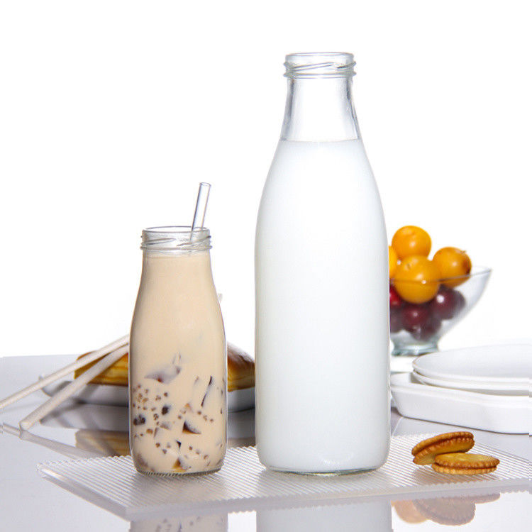 Fabrikpreis 200ml 250ml 350ml 500ml 1000ml Glas Soße Flasche mit Plastikdeckel mit Schraubdeckel