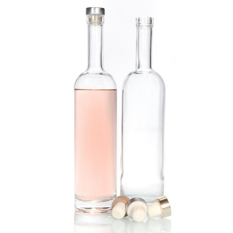 Billiger Preis750ml Flint Glass Liquor Flaschen Custom Printed Für Cocktail Whiskey Rum