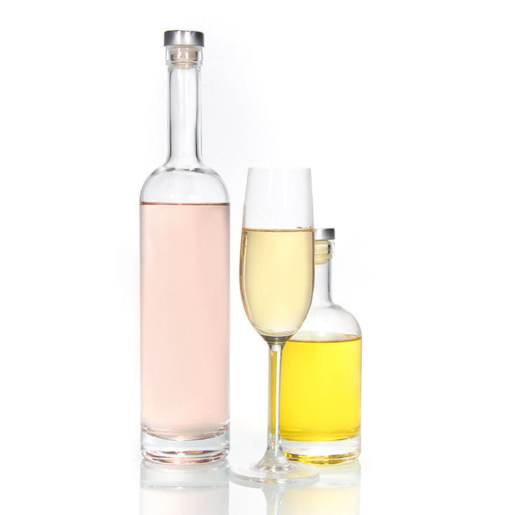 Billiger Preis750ml Flint Glass Liquor Flaschen Custom Printed Für Cocktail Whiskey Rum
