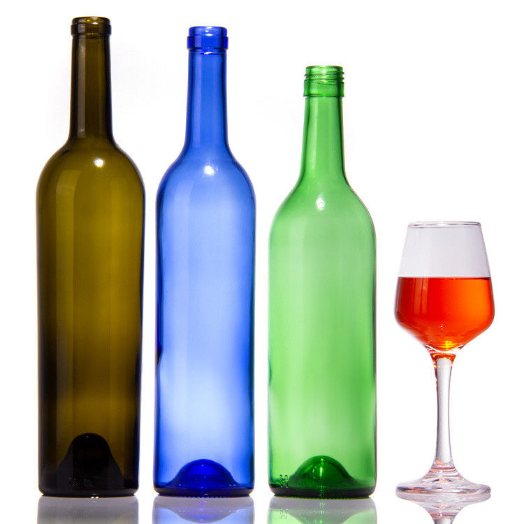 Fabrik verkaufen dunkelgrüne Glasflaschen und Rotwein Glasflasche mit luftdichtem Deckel