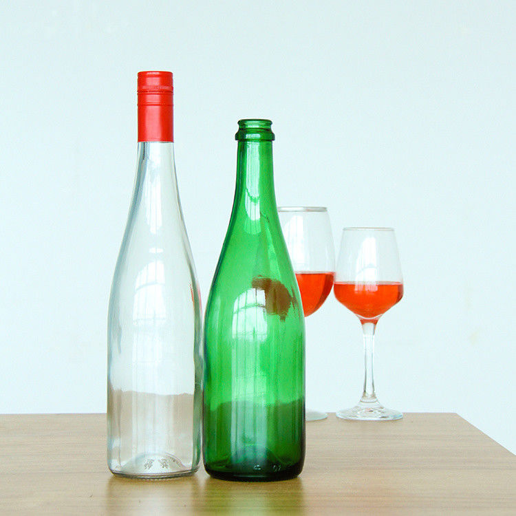 Runder leerer Whisky-Wodka-Glas 500 ml 750 ml klares gefrorenes Glas Weinflaschen Eisweinflasche Likörflasche