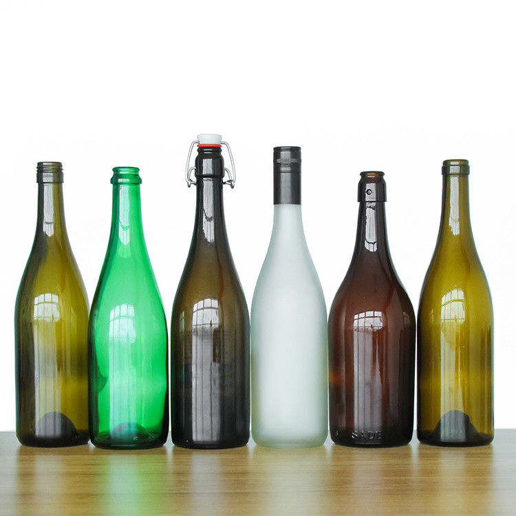 Runder leerer Whisky-Wodka-Glas 500 ml 750 ml klares gefrorenes Glas Weinflaschen Eisweinflasche Likörflasche