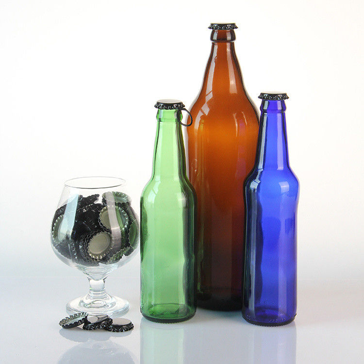 Glas Flaschen Schnaps Schwarz Klarglas Weinflaschen 500 ml 750 ml für Whisky Champagner Bier Brandy