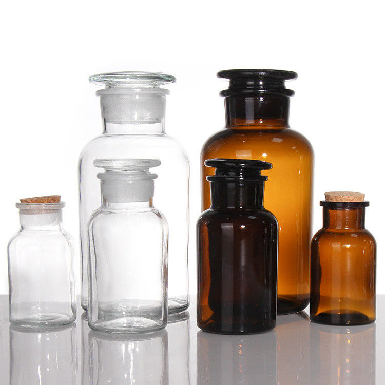 Amber Glas Medizin Flaschen für Pillen Chemischer Reagent 250 ml 500 ml