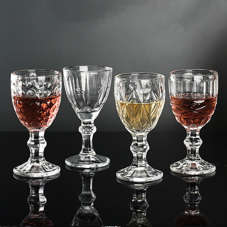 Vintage Cocktail Rotwein Glasbecher Weihnachtswein Gläser Glasware 350ml