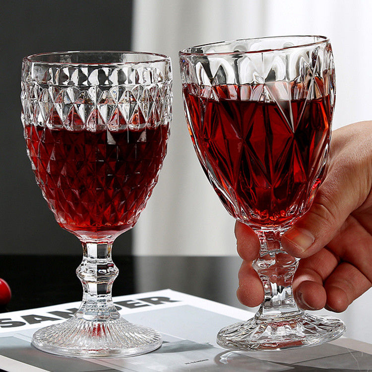 Vintage Cocktail Rotwein Glasbecher Weihnachtswein Gläser Glasware 350ml