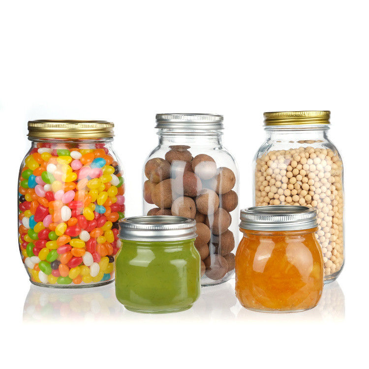 Niedrigpreis Rund-Form-Glas-Glas-Glas-Glas-Glas-Glas mit Deckel-Speicher