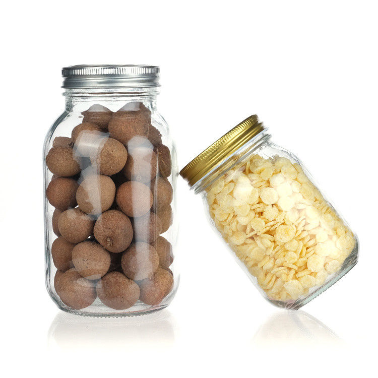 Neues Design Rund 45 ml 12 oz 14 oz unterschiedliche Größen Glas Mason Jar für Lebensmittellager