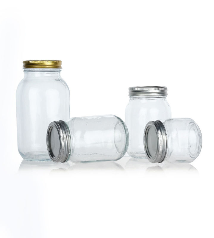 Neues Design Rund 45 ml 12 oz 14 oz unterschiedliche Größen Glas Mason Jar für Lebensmittellager