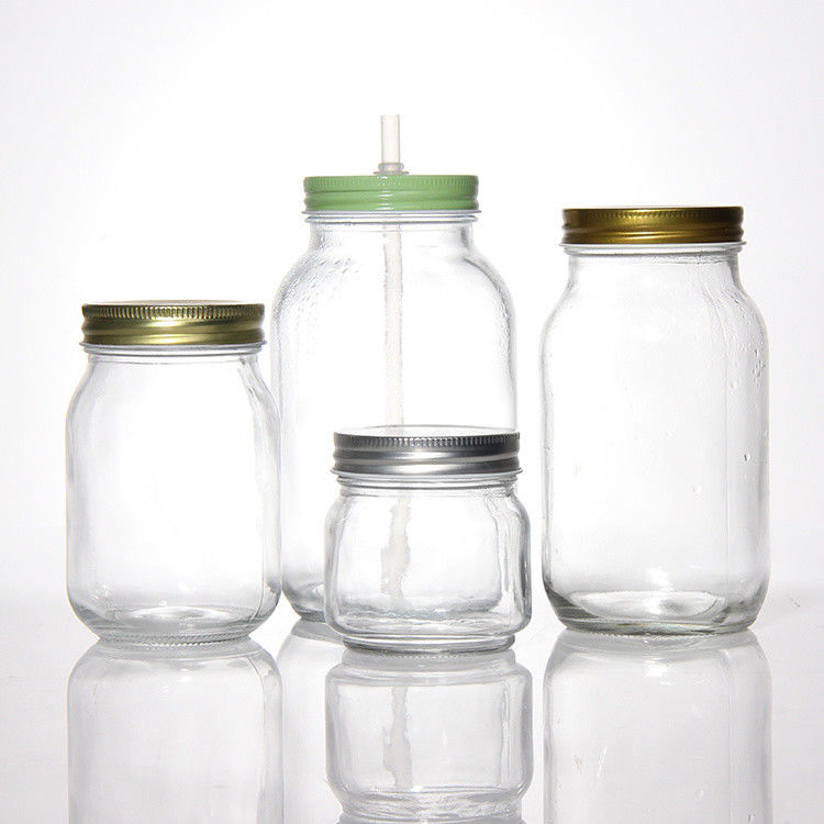 Custom Design 8 Oz 16 Oz Lebensmittelbehälter Glas Mason Jar mit Deckel