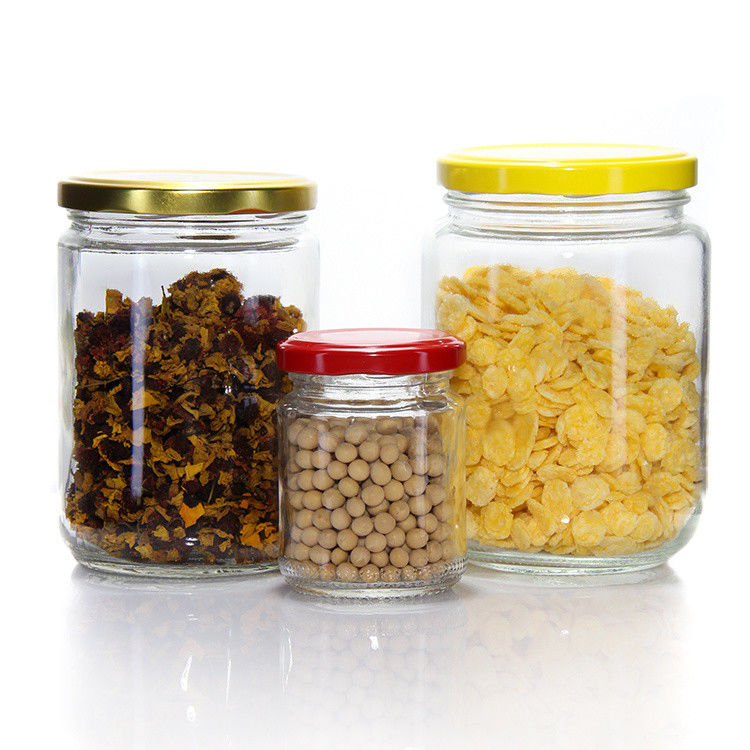 Großhandel Leere 8oz 16oz 24oz Konservierung Honig Gurken Küche Glaslagergläser mit verschlossenem Deckel