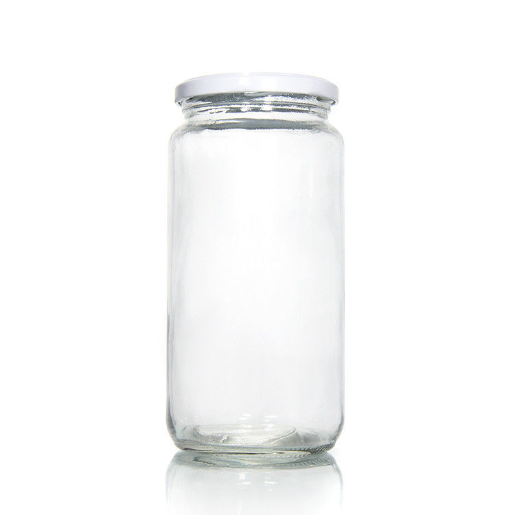 Hohe Qualität 45Ml 100Ml 150Ml 350Ml 450Ml Luftdichte Küche Lebensmittel Glasgläser mit Metalldeckel