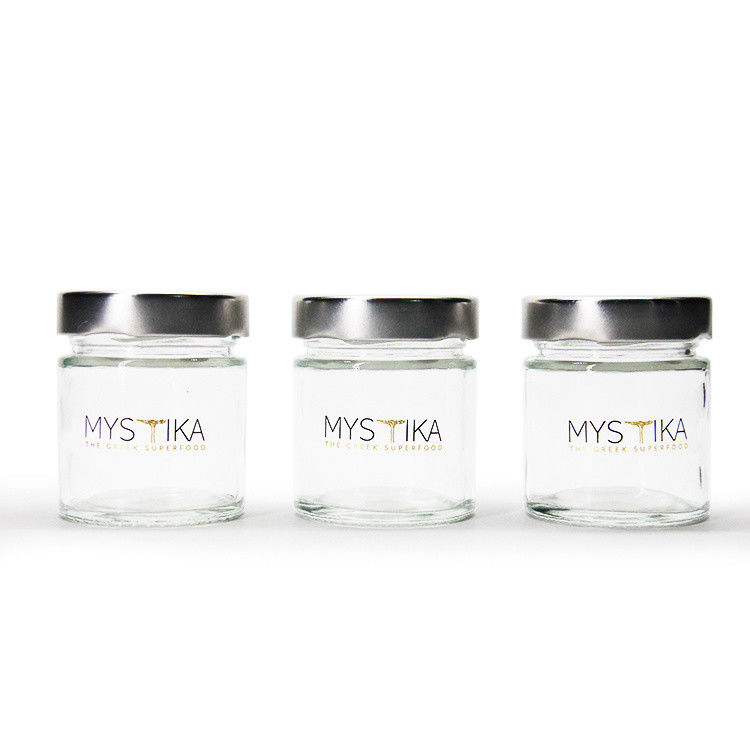 Wärmebeständigkeit Runde 45 ml 5Oz 6Oz 8Oz Hermetische Glasflasche Speicher mit Blechdeckel