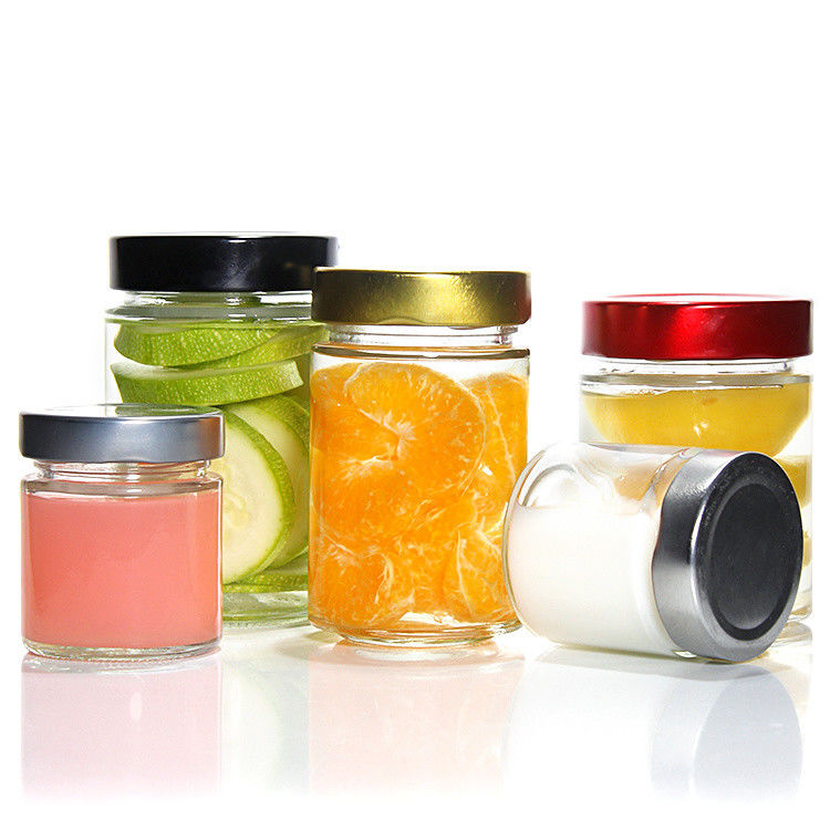 Private Label 380Ml 500Ml 750Ml 1L Zylinderförmiger Honigkrug Glaskrug mit Zinnplattendeckel
