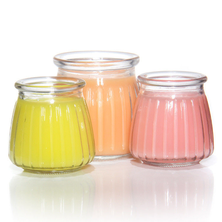 8oz leere Glasflasche mit Joghurt, Puddingglas und Frischmilchflasche mit Korkkappe