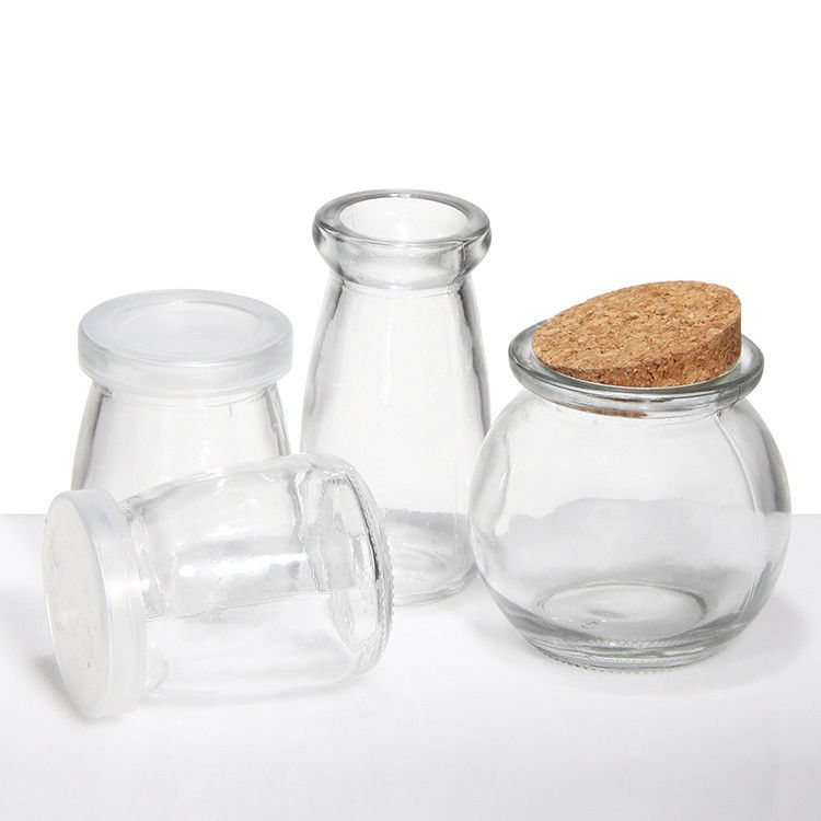 OEM Glas-Pudding-Gläser Gewürz-Gläser Korkdeckel 50 ml 100 ml 150 ml