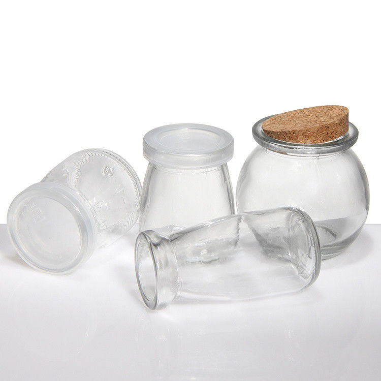 OEM Glas-Pudding-Gläser Gewürz-Gläser Korkdeckel 50 ml 100 ml 150 ml