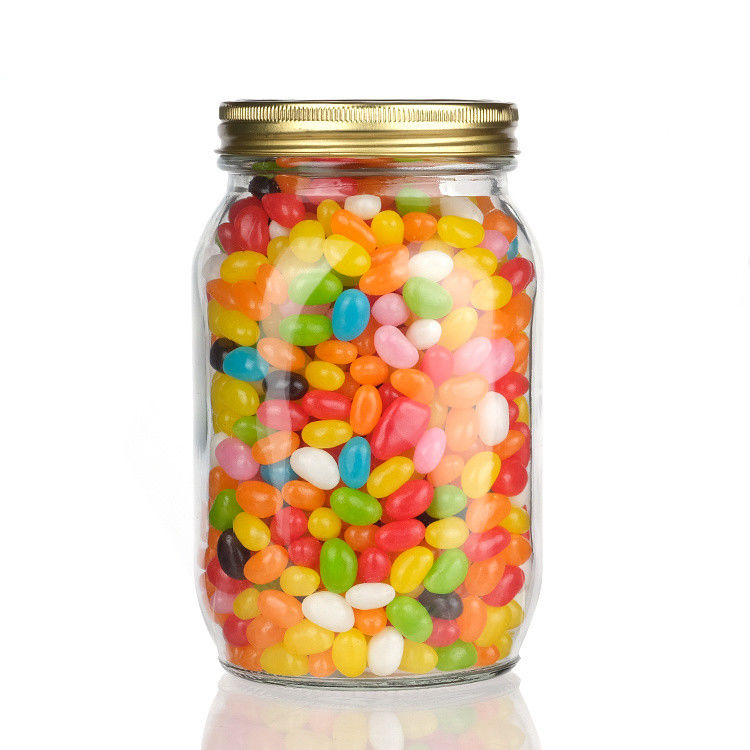 Fabrik-Direktverkauf Klares Essen Glas Mason Gläser Verpackung Lagerung Rundes Glas Glas Glas Lebensmittelgläser