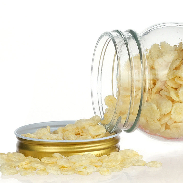 Fabrik-Direktverkauf Klares Essen Glas Mason Gläser Verpackung Lagerung Rundes Glas Glas Glas Lebensmittelgläser