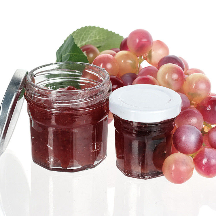 Hohe Dichtung Marmeladenaufbewahrungsgefäß Haushaltsleere Kanne Klar Marmeladenaufbewahrungsgefäß mit Aluminiumdeckel