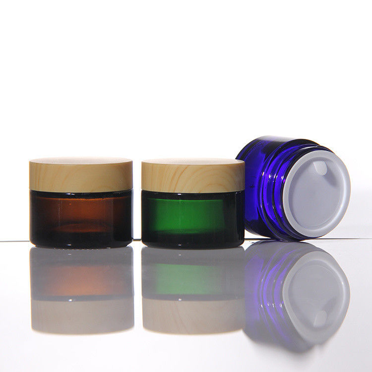 Glasglaskreme Anpassbares Logo Creme-Gläser Kosmetikflaschen für Feuchtigkeitscreme 50g 100g 200g